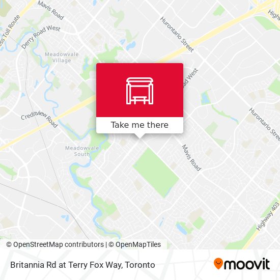 Britannia Rd at Terry Fox Way map