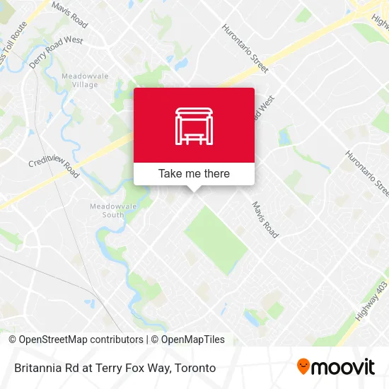 Britannia Rd at Terry Fox Way map
