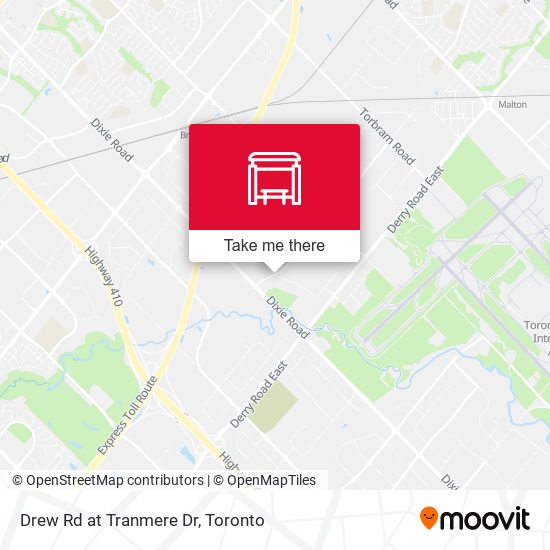 Drew Rd at Tranmere Dr map