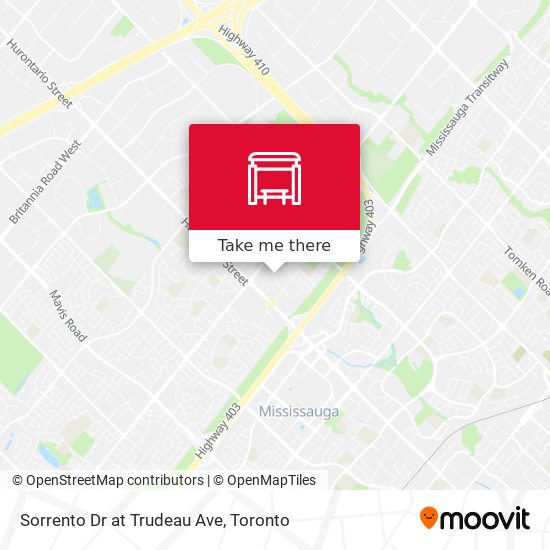 Sorrento Dr at Trudeau Ave plan