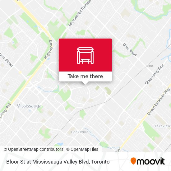 Bloor St at Mississauga Valley Blvd plan