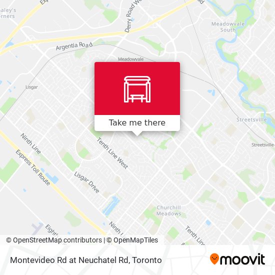 Montevideo Rd at Neuchatel Rd plan