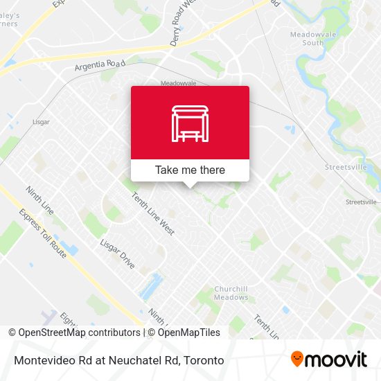 Montevideo Rd at Neuchatel Rd map