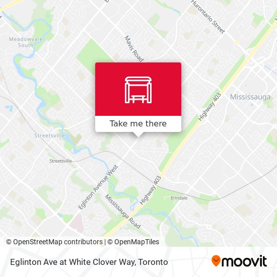 Eglinton Ave at White Clover Way plan