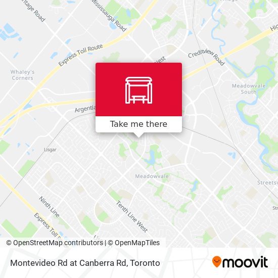 Montevideo Rd at Canberra Rd map
