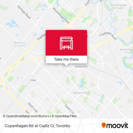 Copenhagen Rd at Cadiz Cr map