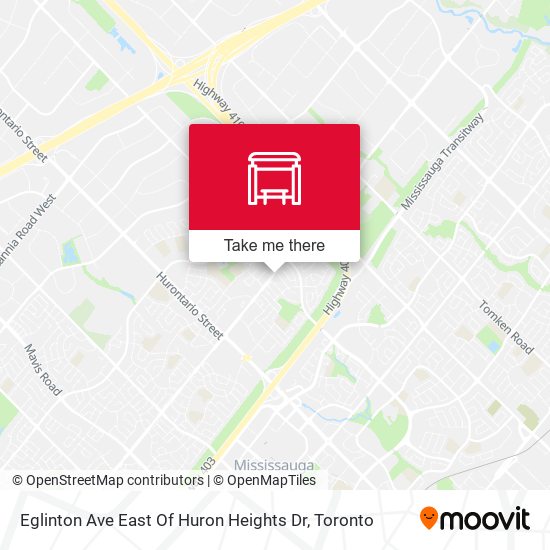 Eglinton Ave East Of Huron Heights Dr map