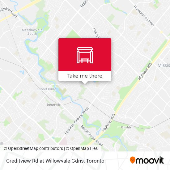 Creditview Rd at Willowvale Gdns map