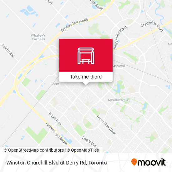 Winston Churchill Blvd at Derry Rd plan