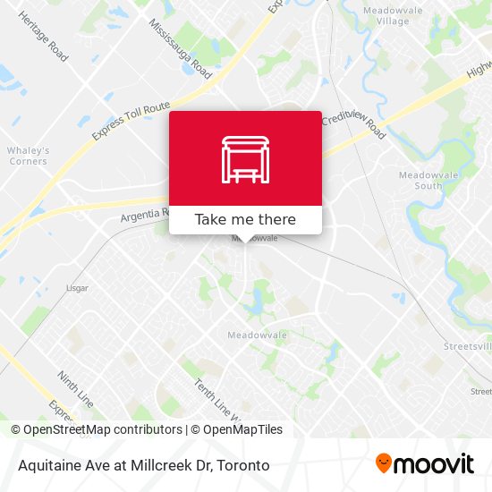 Aquitaine Ave at Millcreek Dr map