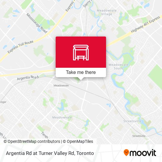Argentia Rd at Turner Valley Rd map