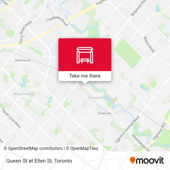 Queen St at Ellen St map