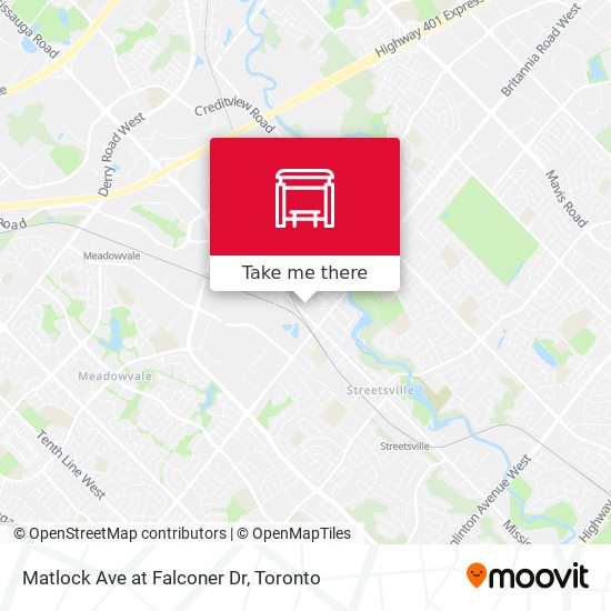Matlock Ave at Falconer Dr map