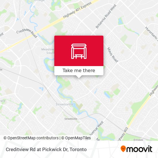 Creditview Rd at Pickwick Dr map