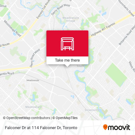 Falconer Dr at 114 Falconer Dr map