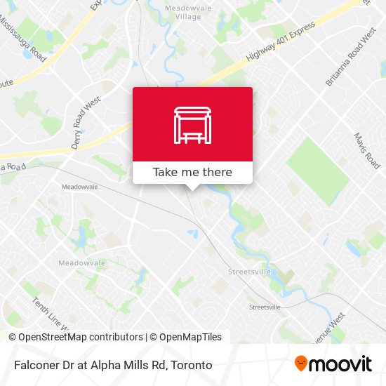Falconer Dr at Alpha Mills Rd map