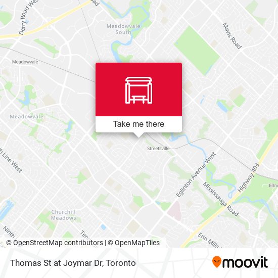 Thomas St at Joymar Dr map