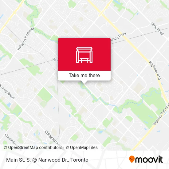 Main St. S. @ Nanwood Dr. map