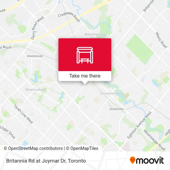Britannia Rd at Joymar Dr map