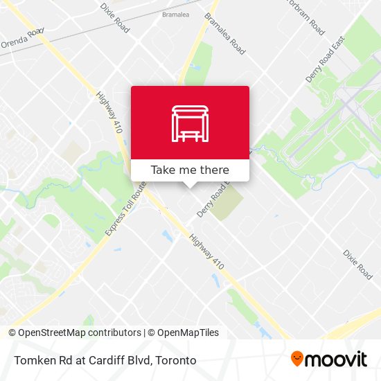 Tomken Rd at Cardiff Blvd map