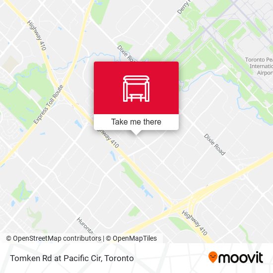 Tomken Rd at Pacific Cir map
