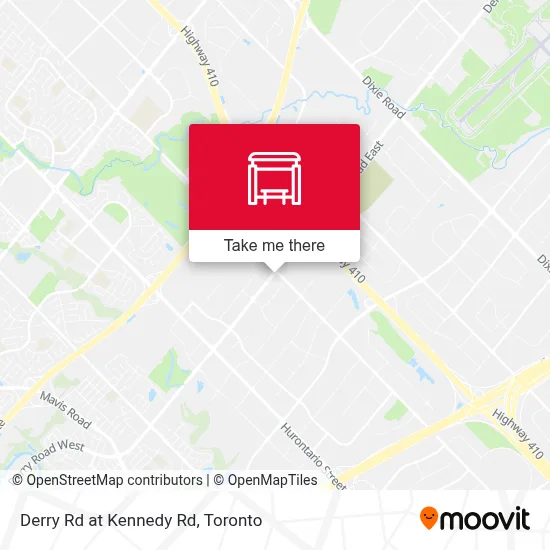 Derry Rd at Kennedy Rd map