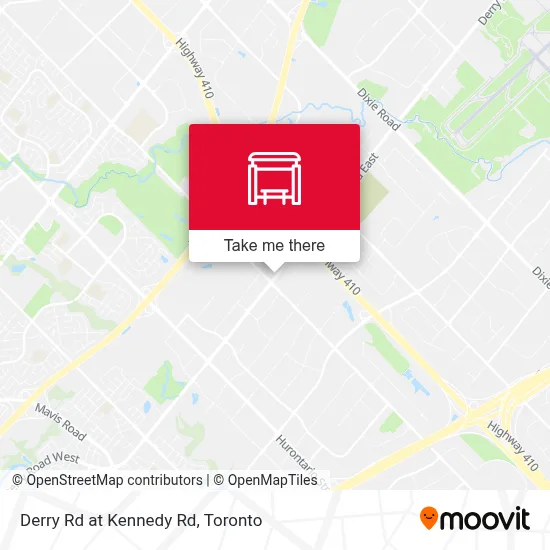 Derry Rd at Kennedy Rd map