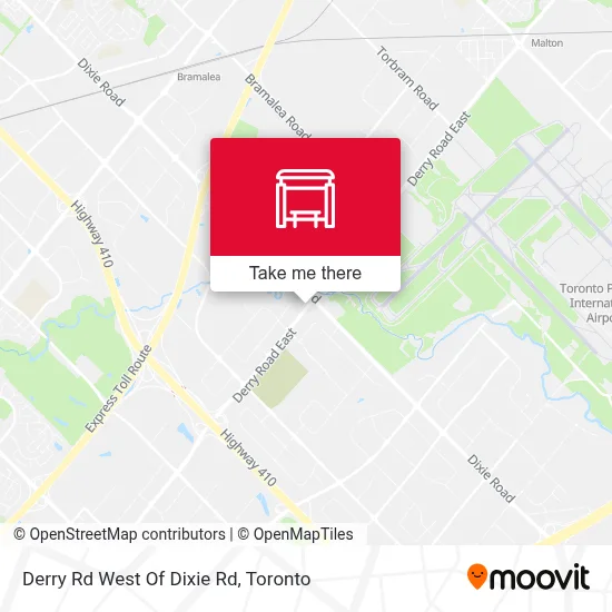Derry Rd West Of Dixie Rd map