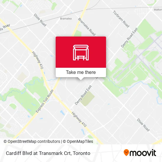 Cardiff Blvd at Transmark Crt map