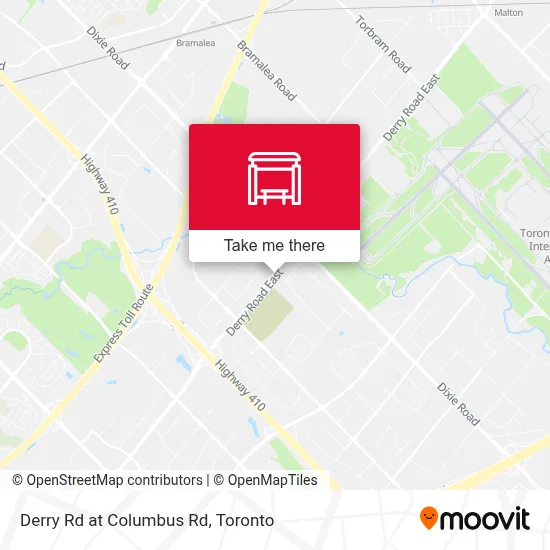 Derry Rd at Columbus Rd map