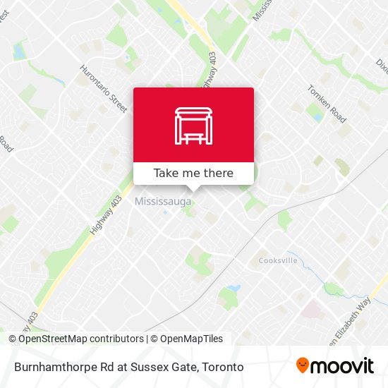 Burnhamthorpe Rd at Sussex Gate plan