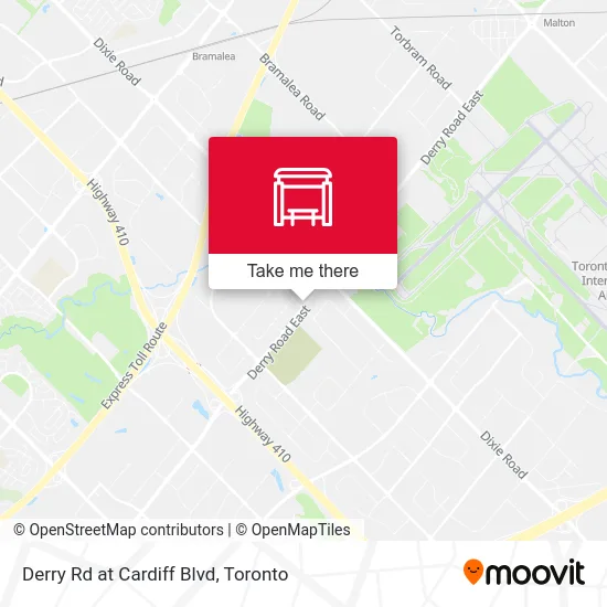 Derry Rd at Cardiff Blvd map