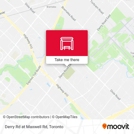 Derry Rd at Maxwell Rd map
