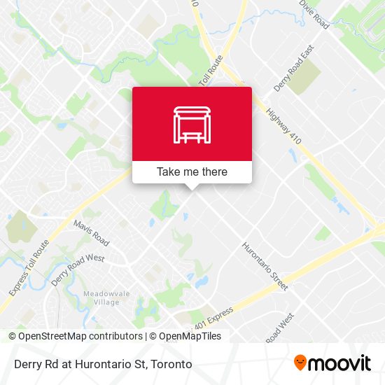 Derry Rd at Hurontario St map