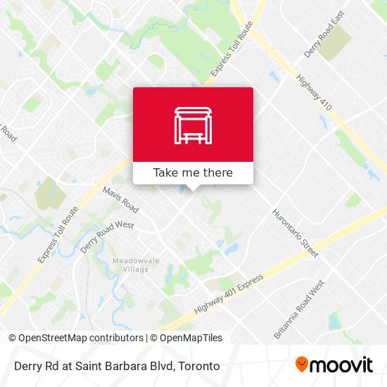 Derry Rd at Saint Barbara Blvd map