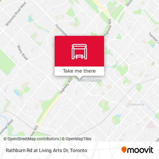 Rathburn Rd at Living Arts Dr map