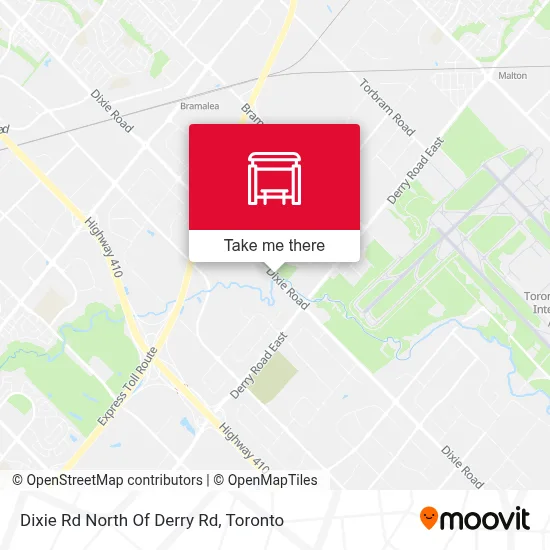 Dixie Rd North Of Derry Rd map