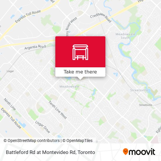 Battleford Rd at Montevideo Rd map