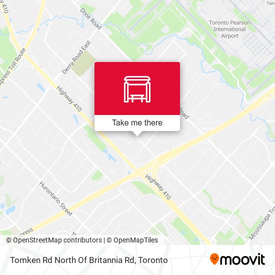 Tomken Rd North Of Britannia Rd map