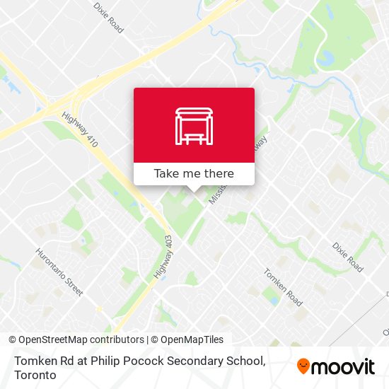 Tomken Rd at Philip Pocock Secondary School map