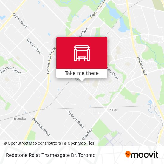 Redstone Rd at Thamesgate Dr map