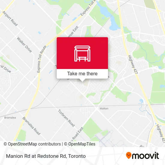 Manion Rd at Redstone Rd map