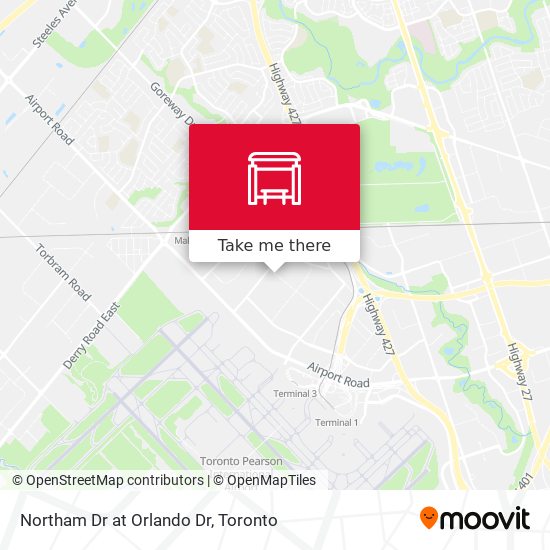 Northam Dr at Orlando Dr map