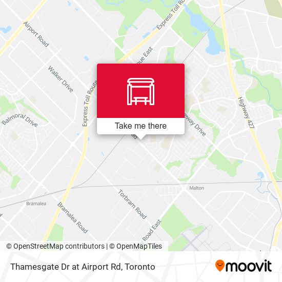 Thamesgate Dr at Airport Rd map