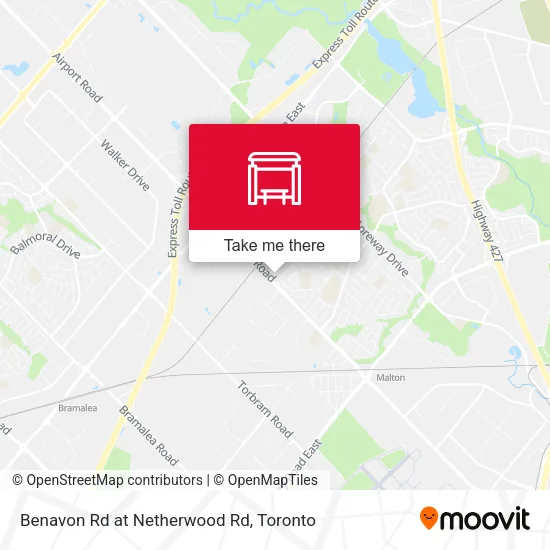 Benavon Rd at Netherwood Rd map