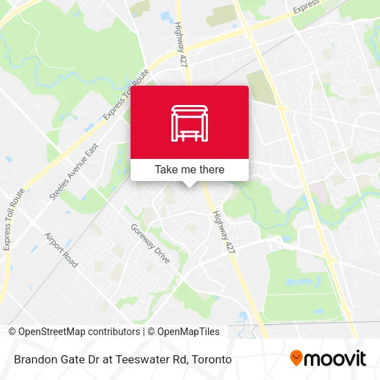Brandon Gate Dr at Teeswater Rd map
