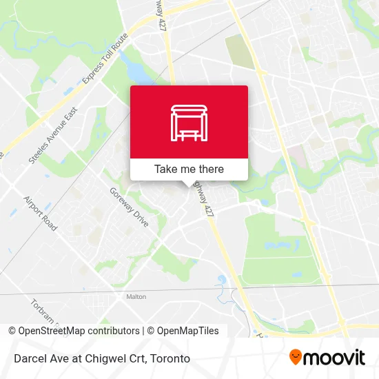 Darcel Ave at Chigwel Crt map