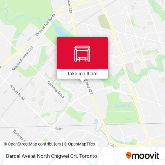 Darcel Ave at North Chigwel Crt map