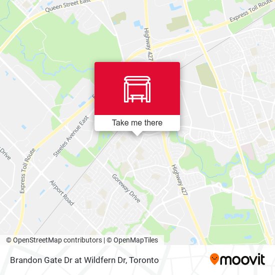 Brandon Gate Dr at Wildfern Dr map