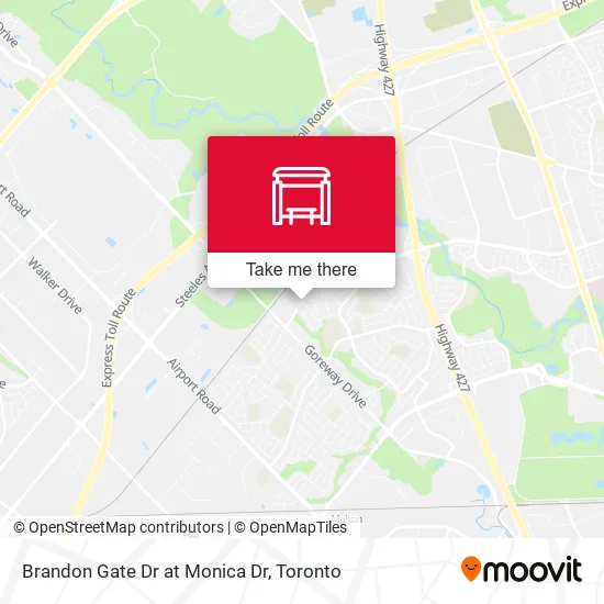 Brandon Gate Dr at Monica Dr map